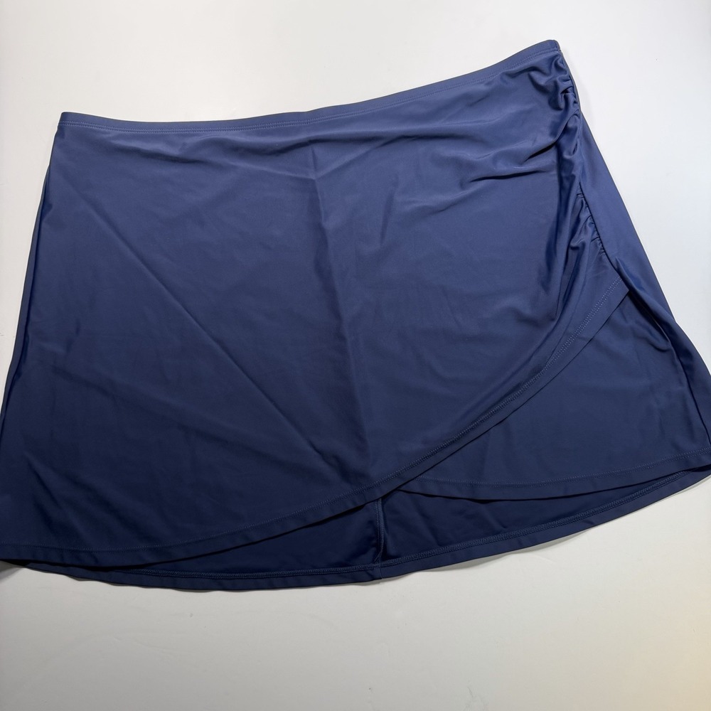 Summersalt Navy Faux Wrap Swim Skirt Cover Up XL Classic Modest